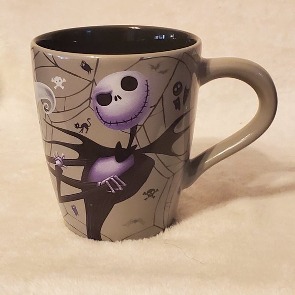 Disney Store Nightmare Before Christmas Jack Skellington Sally Coffee Gray Mug - Picture 7 of 7